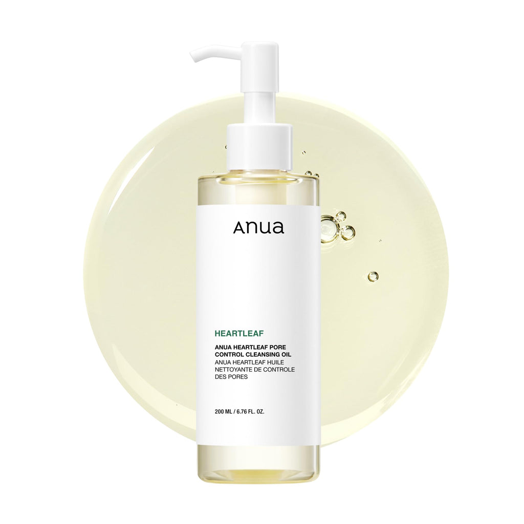 Anua Heartleaf Pore Control Cleansing Oil, Oil Cleanser for Face, Makeup Blackhead Remover, Korean Skin Care 6.76 fl oz(200ml)