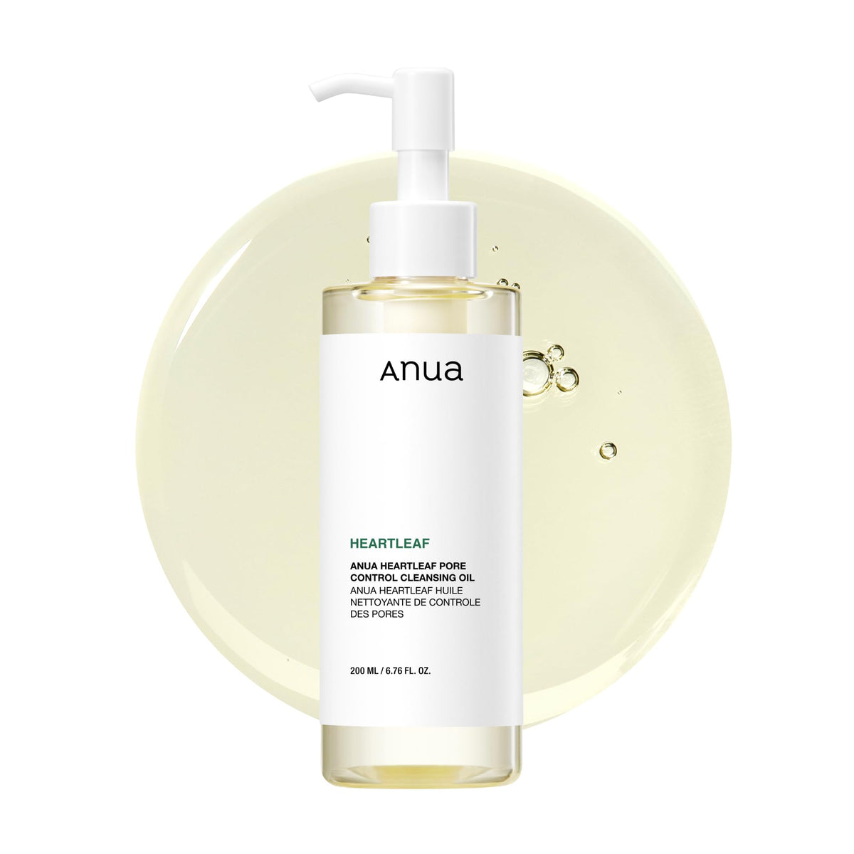 Anua Heartleaf Pore Control Cleansing Oil, Oil Cleanser for Face, Makeup Blackhead Remover, Korean Skin Care 6.76 fl oz(200ml)